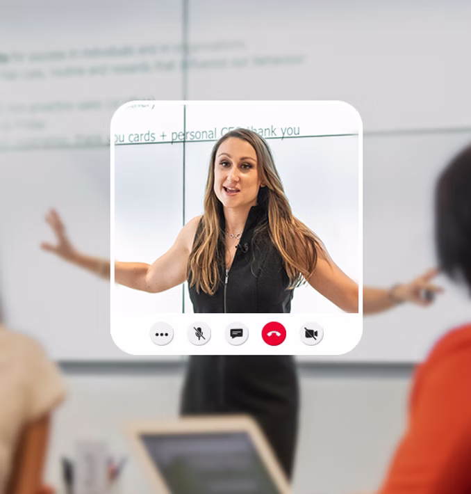 Sales Redefined Abbie White delivering a workshop; this can be delivered either in-person or virtually.